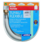 TUYAU DE GAZ BUTANE PROPANE 8X15 1.50 M GARANTIE 10 ANS EMBOUTS VISSES