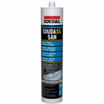 CARTOUCHE MASTIC SILICONE SANITAIRE BLANC