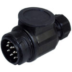 PRISE PLASTIQUE MALE 12V, 13 PLOTS