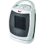 CHAUFFAGE SOUFFLANT CERAMIQUE NOIR 1500W 2 POSITIONS OSCILLANT