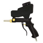 PISTOLET DE SABLAGE PNEUMATIQUE AVEC RESERVOIR 1KG DE SABLE FOURNI