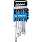 JEU DE 12 CLÉS MIXTES LÉGÈRES SUR RACK 8:14-16-17-18-19-22MM