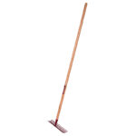 RATEAU SOUDE 14 DENTS COURBES TERRACOTTA MCHE BOIS