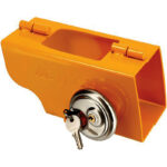 ANTIVOL TETE D ATTELAGE UNIVERSEL COMPACT  AVEC CADENAS (utilisation Remorq