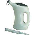 BROC GRADUÉ ET COUVERCLE, FLA, PE, 5 L, BLANC, TRANSLUCIDE