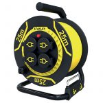 ENROULEUR STANLEY CHANTIER, IP44, CÂBLE TYPE: H07RN-F 3G2,5MM², 25 MÈTRES.