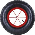 ROUE GONFLABLE 400MM RUN FLAT AVEC AXE DIAM.20MM