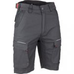 PALEO – Bermuda Multi Poches Stretch GRIS NUIT / NOIR