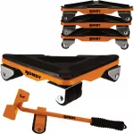 KIT DE DÉPLACEMENT : KIT COINS ROULANTS AVEC 4 ROULEURS + 1 LÉVE MEUBLE