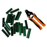 AGRAFE OMEGA 20MM PLASTIFIEE VERTE 200 P