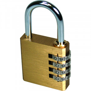 CADENAS A CODE 40 MM LAITON 4 CHIFFRES