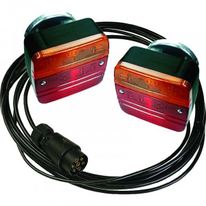 LANTERNES MAGNETIQUES LG 2,50, 7M DE CABLE LOT DE 2