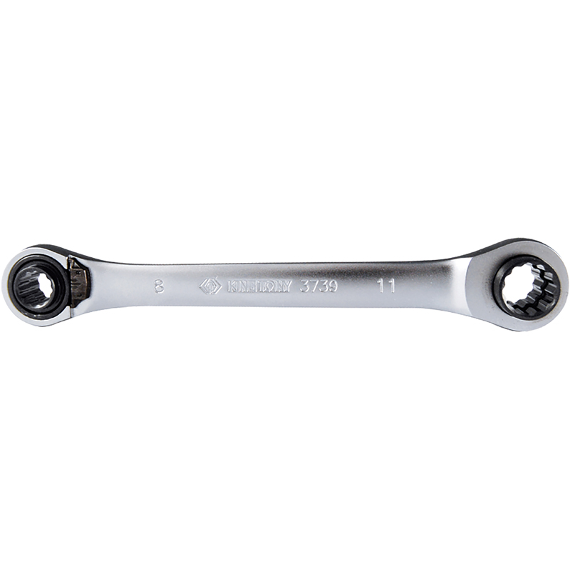 CLÉ POLYGONALE À CLIQUET RÉVERSIBLE 4 EN 1 8-10-12-13MM