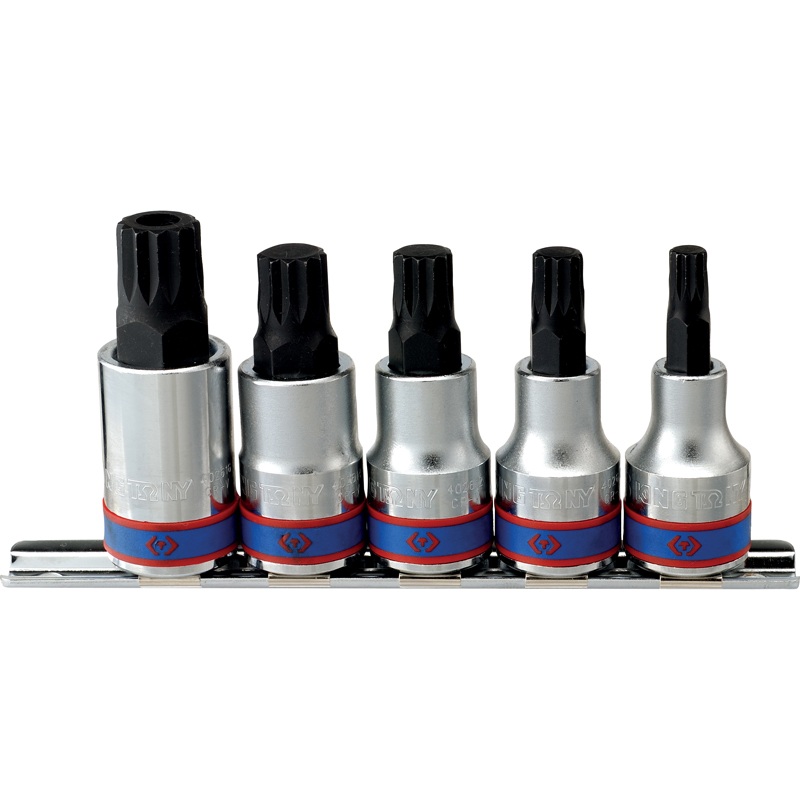 RAIL DE 5 DOUILLES 1/2' SPLINE M8 À M16