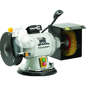 TOURET A MEULER 150MM 350W MEULE/BROSSE LAITON BASE TOURNANTE