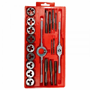 TARAUDS ET FILIERES COFFRET 20 PIECES ACIER TUNGSTENE