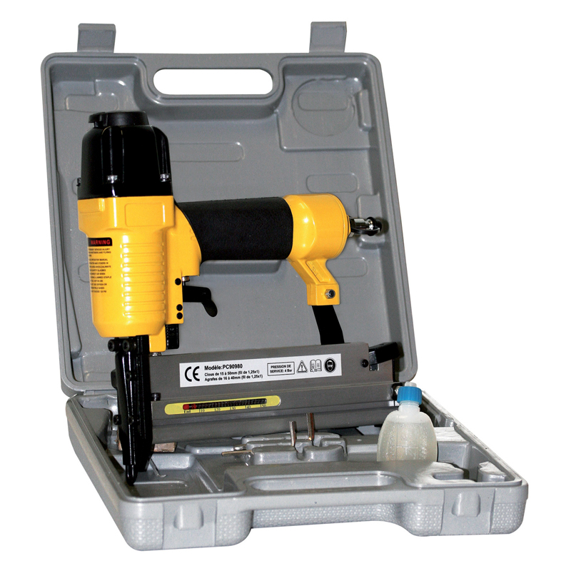 AGRAFEUSE CLOUEUSE PNEUMATIQUE POINTES 15 A 50MM AGRAFES 20 A 40MM