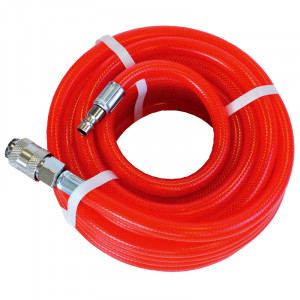 TUYAU AIR 5 METRES 13X8 - 10 BAR - AVEC RACCORD UNIVERSEL