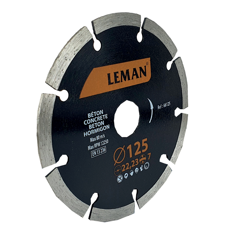DISQUE DIAMANT SEGMENTS MAÇONNERIE 125X22.23 HT 7