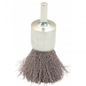 BROSSE PINCEAU D.25 / TIGE DE 6 FIL 0.30 ACIER ONDULÉ