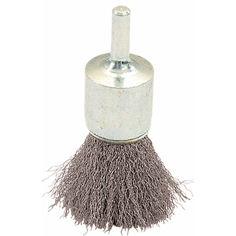 BROSSE PINCEAU D.25 / TIGE DE 6 FIL 0.30 ACIER ONDULÉ