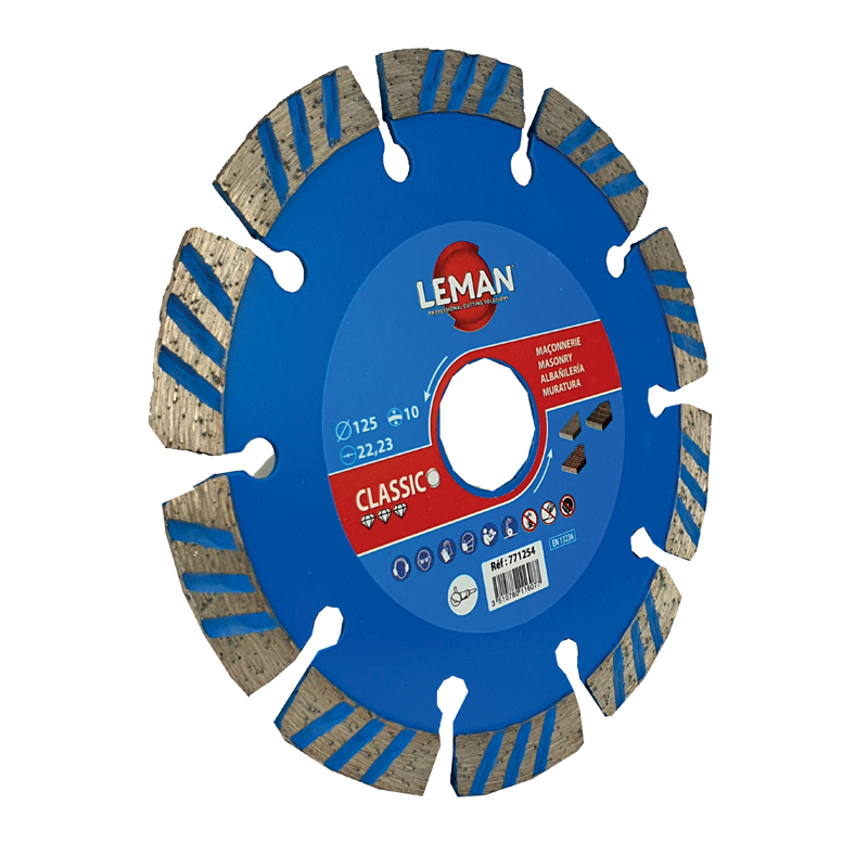 DISQUE DIAMANT SEGMENTS BÉTON ARMÉ 125X22.23 HT 7