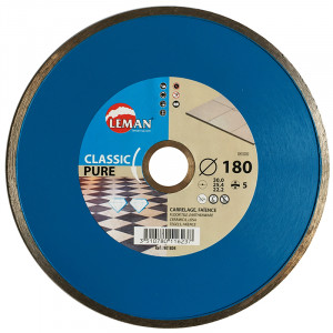 DISQUE DIAMANT JANTE CONTINUE CARRELAGE 180X30/25.4/22.23 HT 5