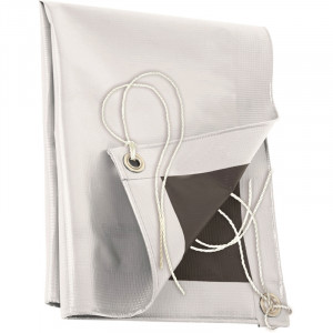 BACHE PVC 300GR/M² 2X3M BLANCHE ET GRISE