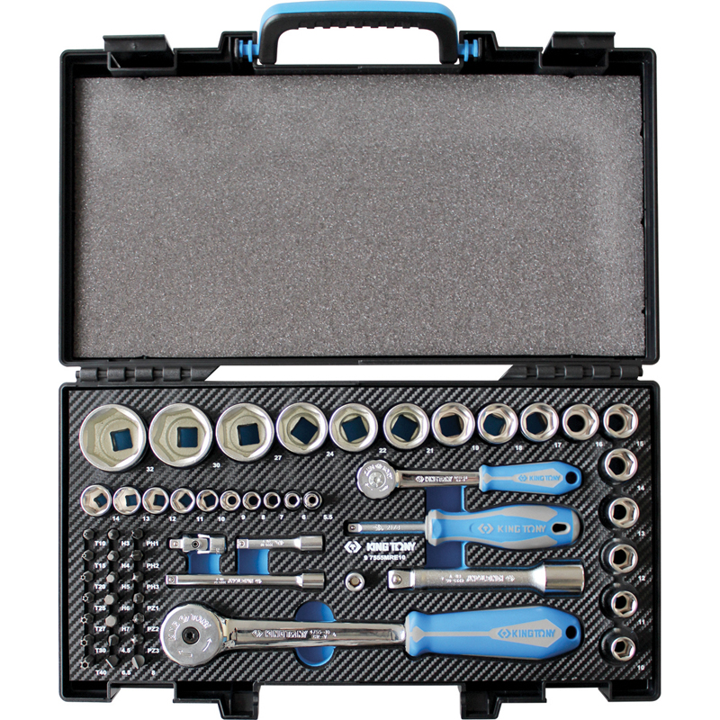 COFFRET DOUILLES 1/2 ET 1/4 55 PIÈCES EVA