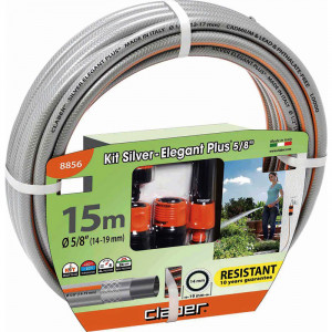 KIT D'ARROSAGE TUYAU 15M 15MM + 3 RACCORDS ET LANCE