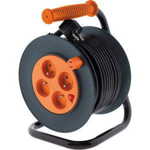 ENROULEUR HO5VV-F 4 PRISES 3G1,5 20 M + COUPE-CIRCUIT