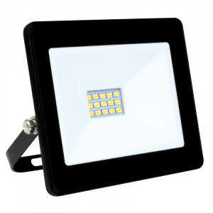 PROJECTEUR MURAL ALUMINIUM LED 10W EXTRA PLAT IP65, 800 LUMENS.