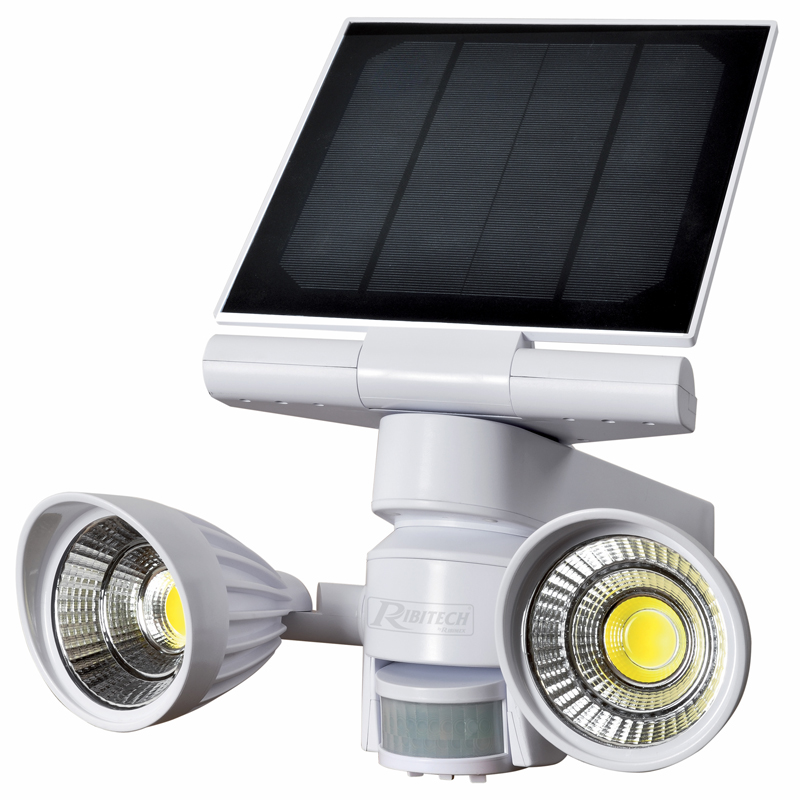 SPOT SOLAIRE 2X4W LED 600 LUMENS AVEC DETECTEUR