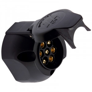 PRISE PLASTIQUE FEMELLE A FIXER 12V 7 PLOTS