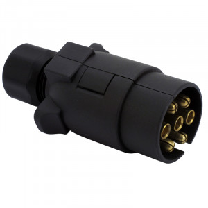 PRISE PLASTIQUE MALE 12V, 7 PLOTS