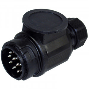 PRISE PLASTIQUE MALE 12V, 13 PLOTS