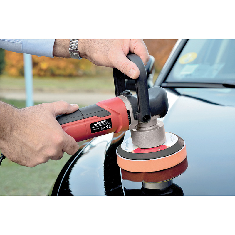 POLISSEUSE ORBITALE PRO ELECTRIQUE 230V VITESSE VARIABLE + 2 PADS MOUSSES – Image 3