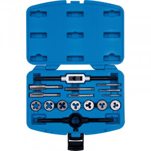 COFFRET DE TARAUDS, FILIÈRES ET PORTE-OUTILS - 16 PIÈCES