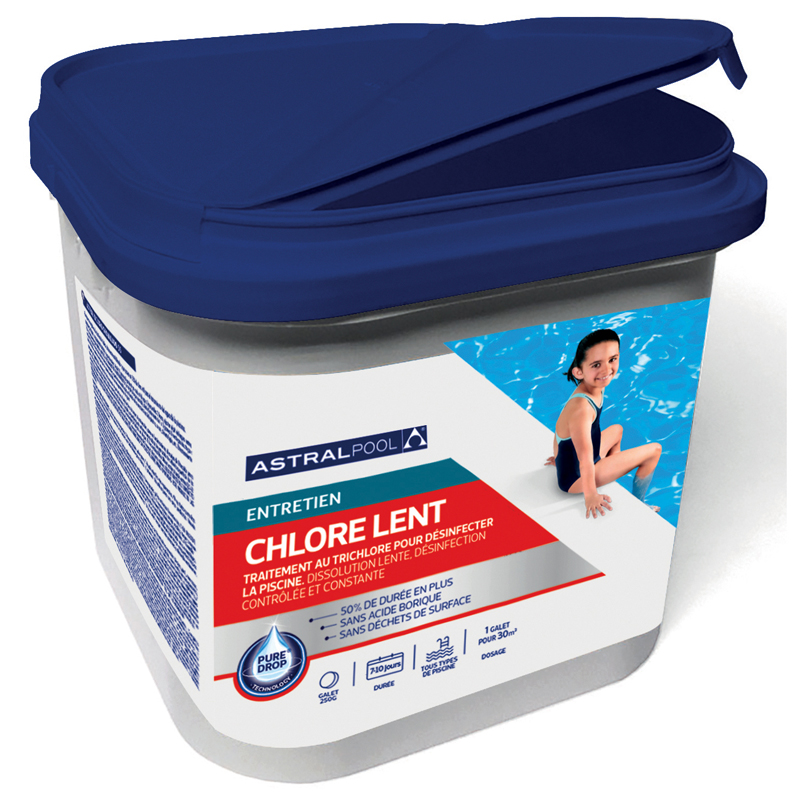 ASTRAL CHLORE LENT 5KG 250G LOW BORIC <0,3%