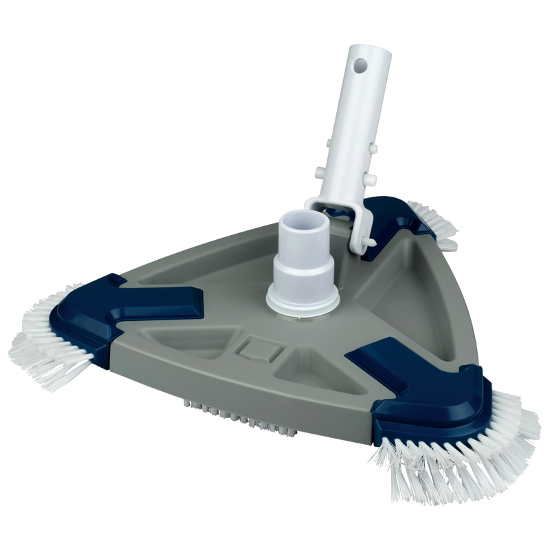 BALAI TRIANGULAIRE AVEC BROSSES PISCINE LINER -BLUE LINE