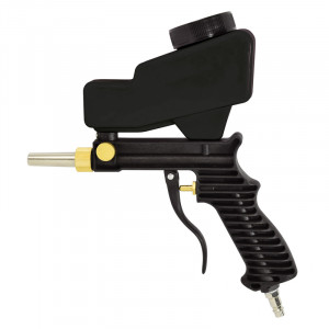 PISTOLET DE SABLAGE PNEUMATIQUE AVEC RESERVOIR 1KG DE SABLE FOURNI