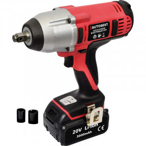 COFFRET CLE A CHOC SANS FIL + BATTERIE LI-ION 20V