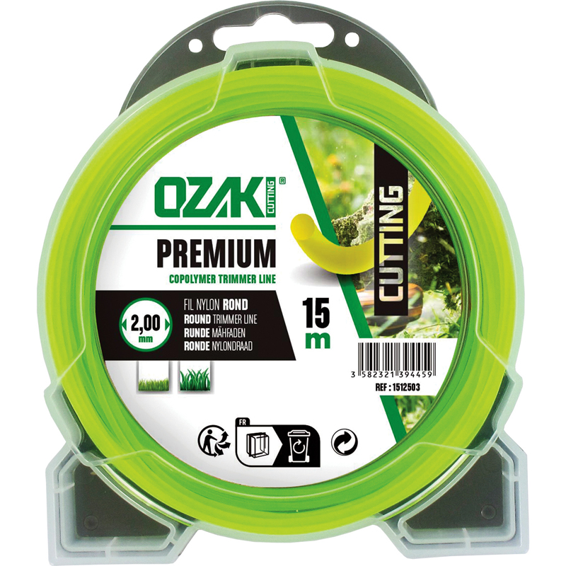 COQUE FIL NYLON ROND OZAKI PREMIUM - LONGUEUR: 15M, Ø: 2,00MM