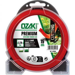 COQUE FIL NYLON CARRE OZAKI PREMIUM - LONGUEUR: 15M, Ø: 2,70MM