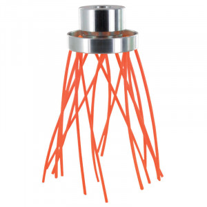 TETE ALUMINIUM BROSSE 8 FILS NYLON (16 EN SORTIE) POUR DEBROUSSAILLEUSE DE