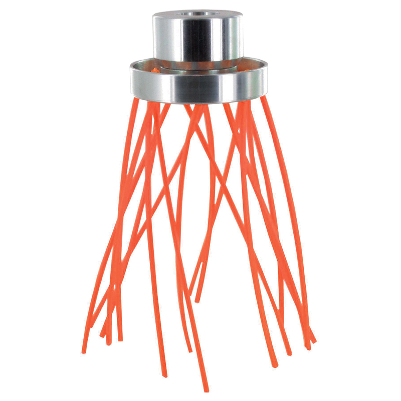 TETE ALUMINIUM BROSSE 8 FILS NYLON (16 EN SORTIE) POUR DEBROUSSAILLEUSE DE