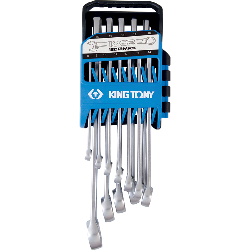 JEU DE 12 CLÉS MIXTES LÉGÈRES SUR RACK 8:14-16-17-18-19-22MM