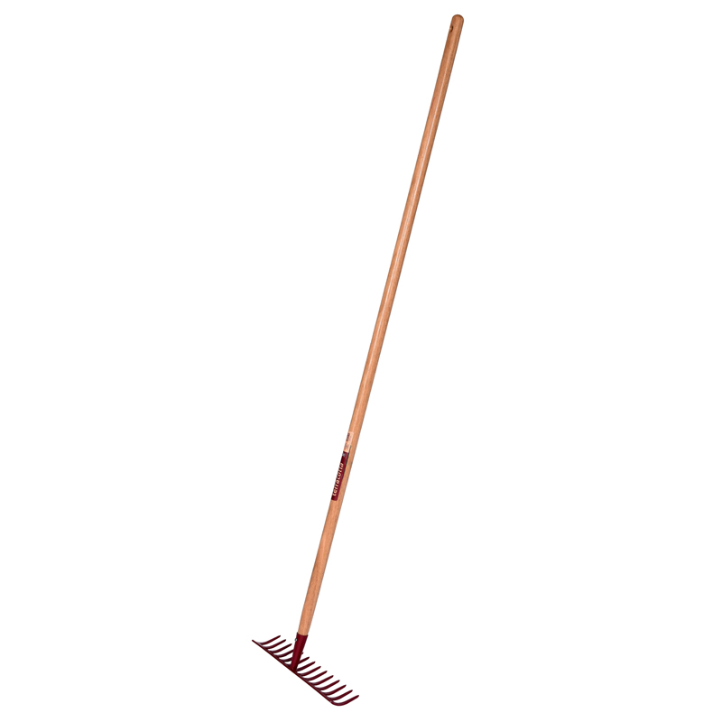 RATEAU SOUDE 14 DENTS COURBES TERRACOTTA MCHE BOIS