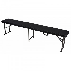 BANC (183x30x43CM) IMITATION BOIS NOIR