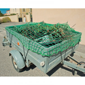 FILET DE PROTECTION ET DE TRANSPORT POUR REMORQUE, DIMENSIONS 120X160CM,